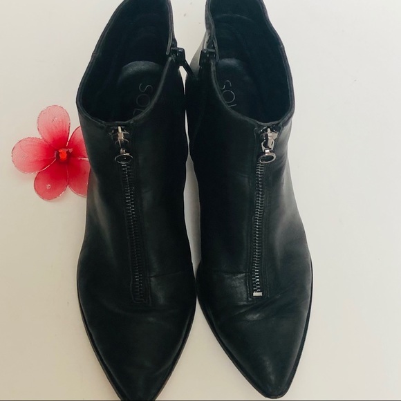 SOLE/ SOCIETY booties with side zipper. - Picture 7 of 14